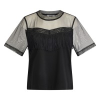 дамски,топове,dkny,dkny,fringe,top,ld63,black