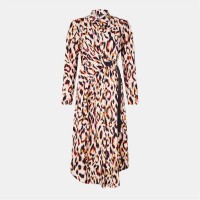рокля,дамски,поли,и,рокли,biba,tie,shirt,dress,pink,animal