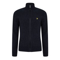 жилетка,мъжки,пуловери,lyle,and,scott,lyle,and,scott,knitted,rib,zip,through,cardigan,dark,navy,marl