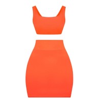 рокля,дамски,поли,и,рокли,honeyz,bandage,dress,ld99,orange