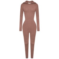 дамски,поли,и,рокли,дамски,облекла,размер,honeyz,hood,jumpsuit,ld99,brown