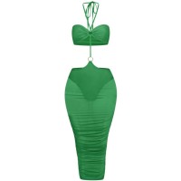 дамска,рокля,дамски,поли,и,рокли,honeyz,mesh,reversible,dress,womens,green