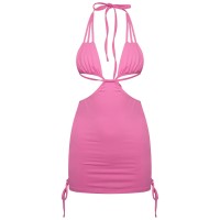 рокля,дамски,поли,и,рокли,дамски,облекла,размер,honeyz,ruched,dress,ld99,pink