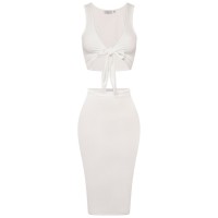 honeyz,women's,coordinating,bodycon,skirt,white