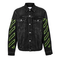 яке,мъжки,якета,off,white,men's,black,arrow,outline,cotton,long,sleeve,denim,jacket,vintage,black