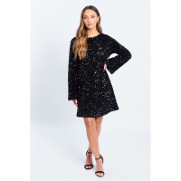 дамски,поли,и,рокли,дамски,облекла,размер,be,you,sequin,bow,drs,ld52,black