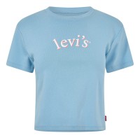 дамски,топове,levis,levis,ss,boxy,western,criss,cross,blue,serif
