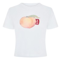 дамски,топове,levis,levis,ss,boxy,western,criss,cross,white,peach