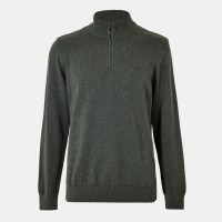 пуловер,мъжки,пуловери,barbour,mens,half,zip,jumper,olive,marl,ol91