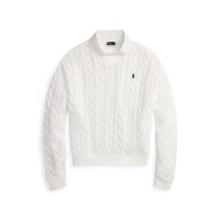 риза,с,дълъг,ръкав,дамски,плетени,дрехи,дамски,топове,polo,ralph,lauren,women's,knitted,long,sleeve,shirt,white
