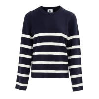 пуловер,дамски,плетени,дрехи,дамски,облекла,размер,be,you,you,women,stripe,long,sleeve,jumper,navy