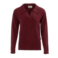 пуловер,дамски,облекла,размер,soulcal,cal,women,long,sleeve,polo,jumper,burgandy
