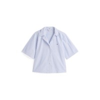 дамски,топове,tommy,hilfiger,ss,linen,shirt,short,set,multi,blu