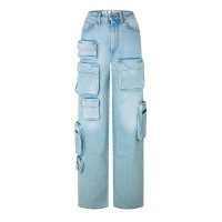 панталони,дамски,дънки,off,white,cargo,pants,light,blue