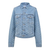 яке,дамски,якета,и,палта,off,white,monogram,denim,jacket,light,blue