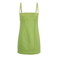 рокля,дамски,поли,и,рокли,off,white,laundry,fleece,mini,dress,yellow,fluo