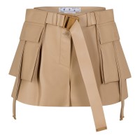 къси,панталони,дамски,къси,панталони,off,white,gabardine,cargo,shorts,camel