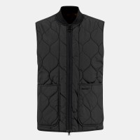 елек,barbour,men,s,re,engineered,utility,liddesdale,quilted,full,zip,sleeveless,gilet,black,bk12