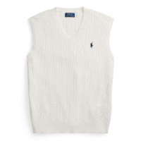 мъжки,пуловери,polo,ralph,lauren,mens,cable,pony,vest,deckwash,white