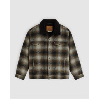 яке,мъжки,якета,levis,men's,levi's,denim,sherpa,relaxed,fit,jacket,blck,brwn,plaid