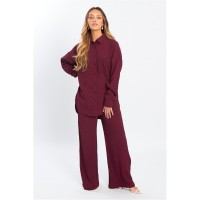 дамски,къси,панталони,дамски,облекла,размер,be,you,tex,co,ord,ld44,burgundy