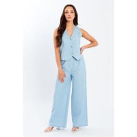 елек,дамски,облекла,размер,be,you,chambray,waistcoat,light,blue