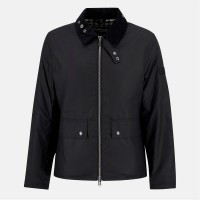 яке,облекла,на,разпродажба,мъжки,якета,barbour,international,men's,marker,long,sleeve,full,zip,wax,jacket,black,bk71