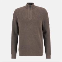 пуловер,мъжки,пуловери,мъжки,тениски,barbour,international,crawley,half,zip,jumper,brindle,st59