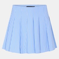 дамска,пола,missy,empire,stripe,pleated,mini,skirt,womens,blue