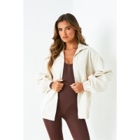 яке,промоция,на,зимни,облекла,дамски,жилетки,missy,empire,cotton,bomber,jacket,cream