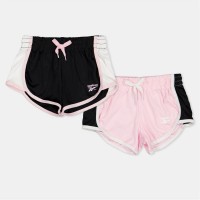 дрехи,за,училище,разпродажба,reebok,ученическо,облекло,детски,къси,панталони,детски,облекла,reebok,2pk,blk,short,in99,pink,lady