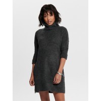 дамска,рокля,дамски,поли,и,рокли,only,women,s,cowl,neck,jumper,dress,dk,grey,melange