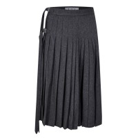 off,white,pleated,skirt,grey