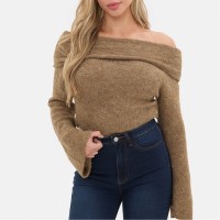 пуловер,дамски,плетени,дрехи,i,saw,it,first,boucle,bandeau,jumper,camel