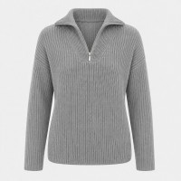 дамска,жилетка,дамски,плетени,дрехи,i,saw,it,first,women,s,quarter,zip,long,sleeve,cardigan,grey