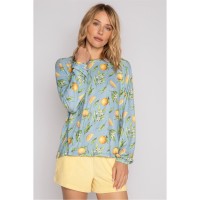 дамски,пижами,дамски,облекла,размер,pj,salvage,salvage,orange,shirt,hellblau
