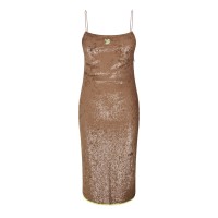 рокля,дамски,поли,и,рокли,off,white,sequin,dress,camel,yellow