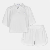 дамски,къси,панталони,polo,ralph,lauren,shirred,ring,front,one,piece,white