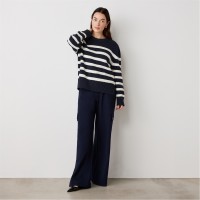 пуловер,дамски,плетени,дрехи,finery,serena,stripe,jumper,navy