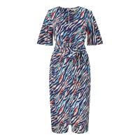 дамска,рокля,дамски,поли,и,рокли,yumi,women,s,navy,zebra,stripe,midi,wrap,dress,navy