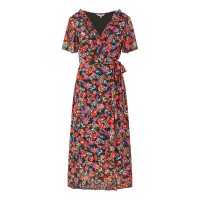 дамска,рокля,дамски,поли,и,рокли,yumi,women,s,black,floral,midi,wrap,dress,black