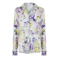 дамски,ризи,off,white,floral,shirt,green,multi