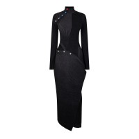рокля,дамски,поли,и,рокли,off,white,knit,maxi,dress,black,grey