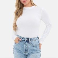 дамски,топове,дамски,облекла,размер,i,saw,it,first,long,sleeved,bodysuit,white