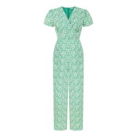 дамски,летни,гащеризони,yumi,yumi,green,ditsy,floral,wrap,jumpsuit,green