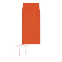 пола,поли,и,къси,панталони,off,white,knitted,midi,skirt,coral,red