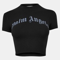 дамски,топове,palm,angels,women,s,slim,fit,cropped,baby,tee,black