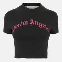 дамски,топове,palm,angels,women,s,slim,fit,cropped,baby,tee,black