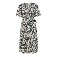 рокля,дамски,поли,и,рокли,yumi,yumi,black,floral,wrap,midi,dress,black