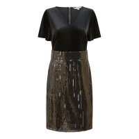 рокля,дамски,поли,и,рокли,yumi,yumi,black,velvet,and,sequin,fitted,dress,black